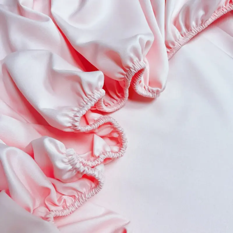 Solid Lyocell Soft Silky Fitted Sheet Natural Plant Fiber Mattress Cover With Elastic Rubber Band Bedsheet Queen King