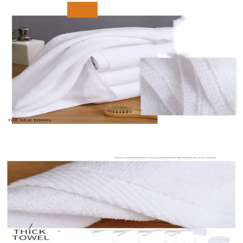 1pc White Hotel Home Bath Towel Thickened Absorbent Beach Towel Pure Cotton Soft Bathroom Towels Big Size 70*140/80*180/100*200