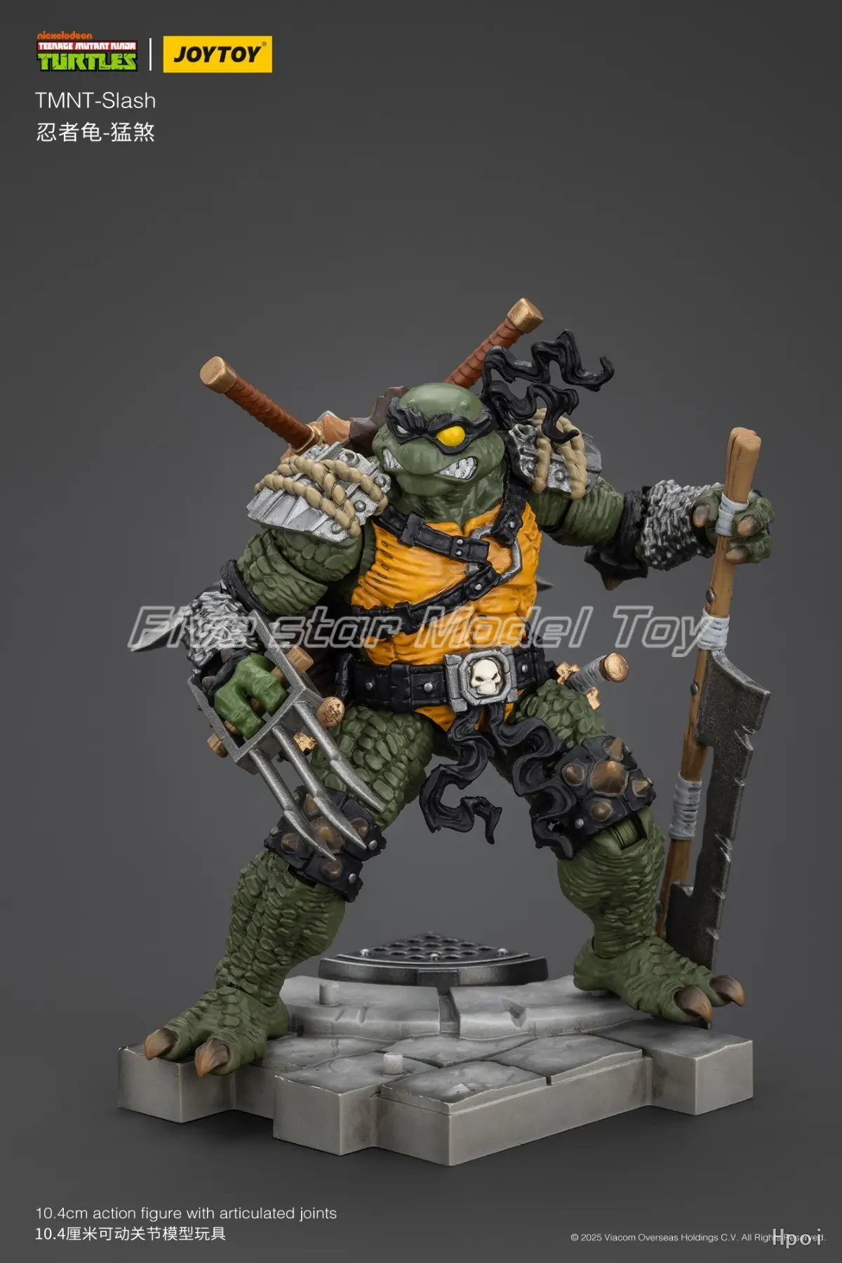 In Stock Original JOYTOY TMNT-Slash 1/18 Action Figures Animation Models Toys Gifts Collection Ornaments