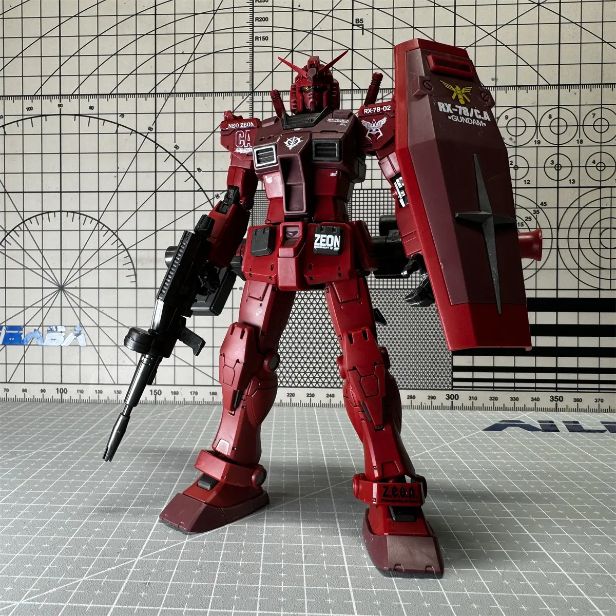HG 1/144 Assembly Model Kit GTO Genzu R6 Zaku 2 Type C-6 Anime Action Figures Robot Mecha Plastic Model Hobby Doll Toy Gifts