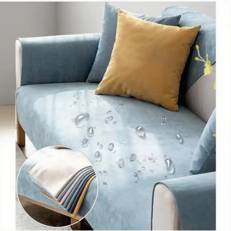 Modern Solid Color Waterproof Sofa Cover Urine-proof Pet Couch Cover For Living Room Non-slip Universal Sofa Slipcovers