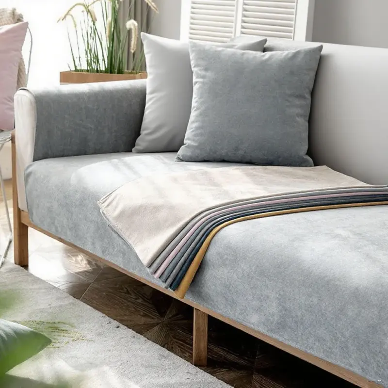 Modern Solid Color Waterproof Sofa Cover Urine-proof Pet Couch Cover For Living Room Non-slip Universal Sofa Slipcovers