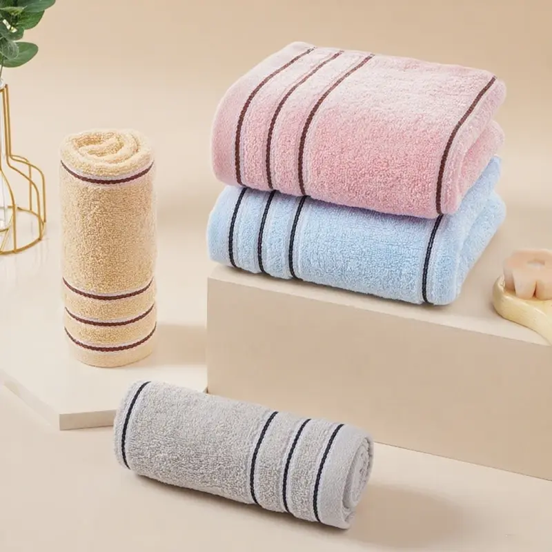 Pure Cotton Thicken Soft Face Towel 35x75cm Hotel Towel Cotton Towel Absorbent Thicker Male and Female Couples Towels