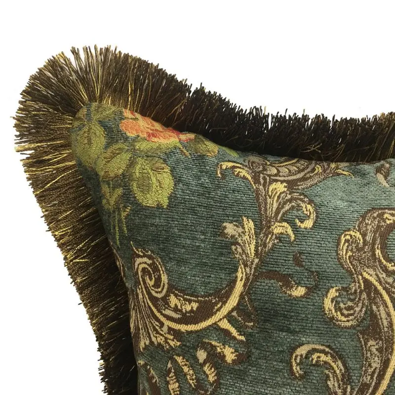 Office Waist Sofa Pillow Cover Luxury Retro Cushion Cover Jacquard Pillowcase 45x45cm Home Pillow Covers Decorative