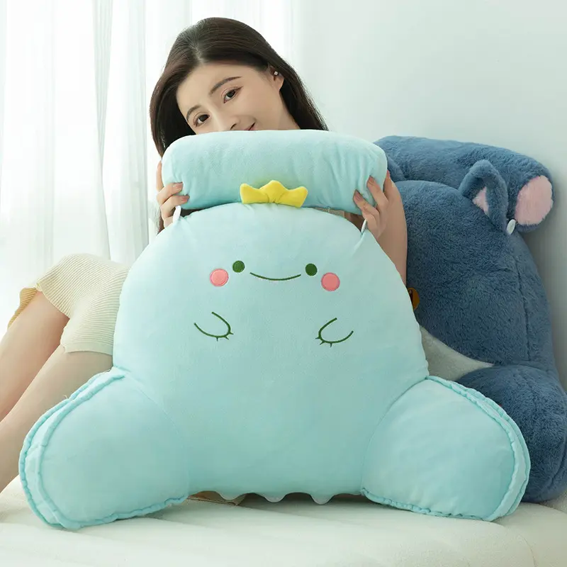 1pc Summer Bedside Cushion Pillow Backrest Dormitory Bed Reading and Playing Sofa Waist Support Office Supportive