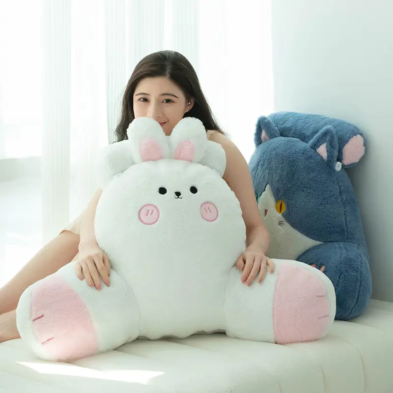 1pc Summer Bedside Cushion Pillow Backrest Dormitory Bed Reading and Playing Sofa Waist Support Office Supportive