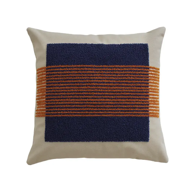 Sofa Cabvas Fabric Pillowcase Geometric Pillow Cover Nordic Home Decoration Pillow Case Cute Office Car Cushion Cover