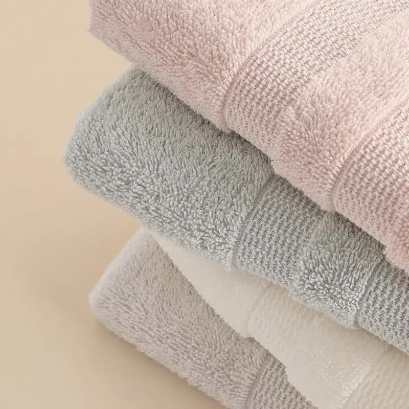 32s Pure Cotton Solid Color Towels Travel Sport Soft Comfortable Hair Towel 100% Cotton Face Towels 33x72cm