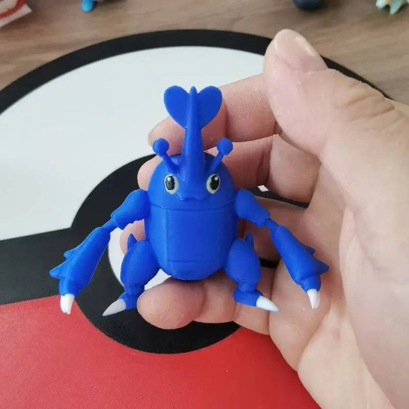 Anime Heracross Action Figure Proportion World 1:20 Diy 3d Printing Kawaii Character Desktop Collection Model Children Toy Gift