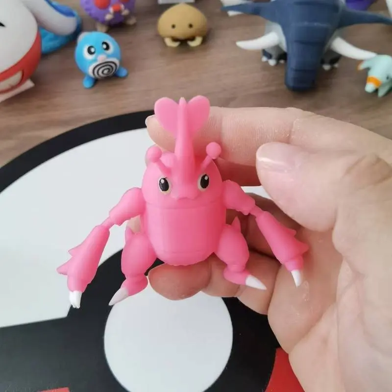Anime Heracross Action Figure Proportion World 1:20 Diy 3d Printing Kawaii Character Desktop Collection Model Children Toy Gift