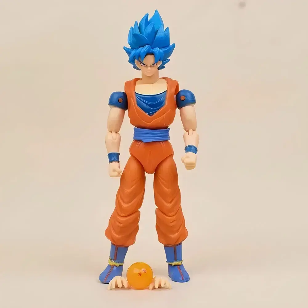 9PCS Dragon Ball Z Goku Vegeta SHF Super Saiyan Anime Doll Movable Transformable Doll Model Collection Toy Gift