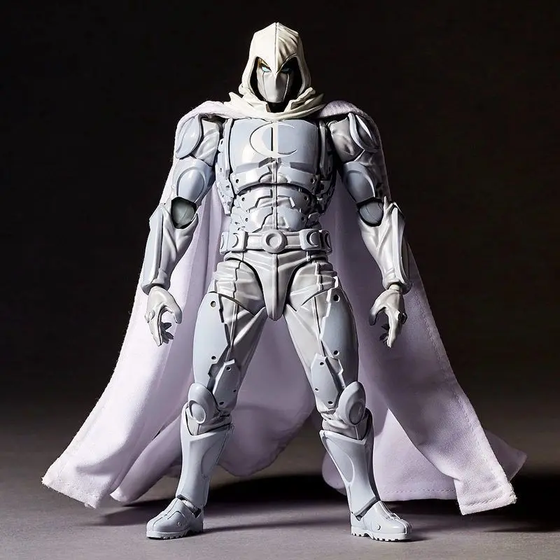 Moon Knight Figure Revoltech Amazing Yamaguchi Marc Spector Action Figurine 16cm Collection Ornament Model Toys Birthday Gifts