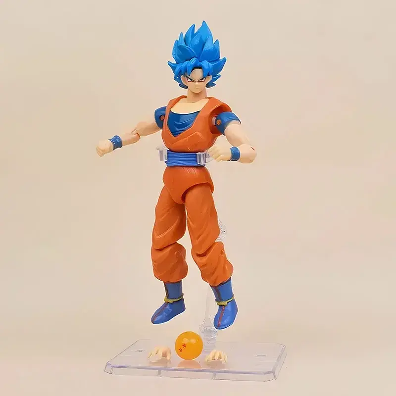 9PCS Dragon Ball Z Goku Vegeta SHF Super Saiyan Anime Doll Movable Transformable Doll Model Collection Toy Gift