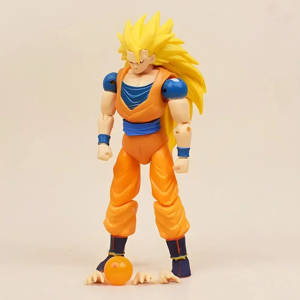 9PCS Dragon Ball Z Goku Vegeta SHF Super Saiyan Anime Doll Movable Transformable Doll Model Collection Toy Gift