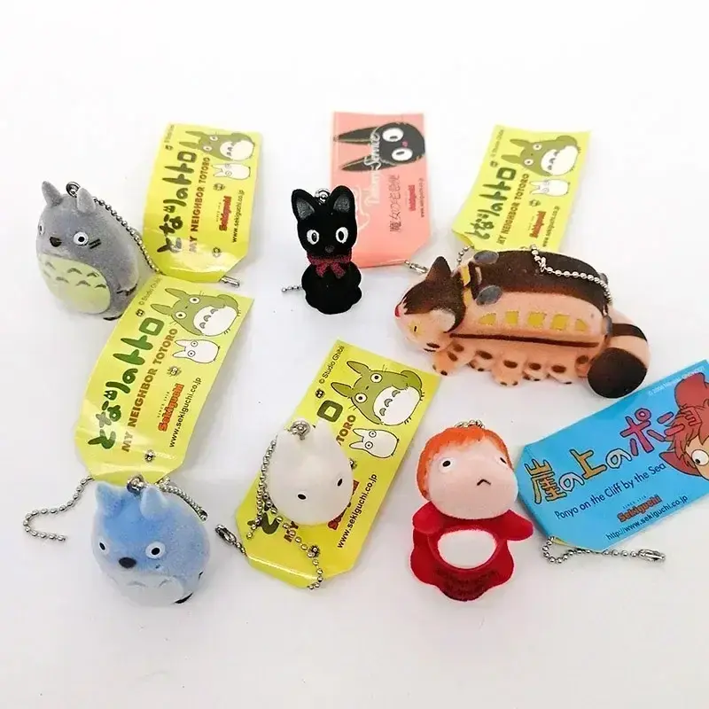 Q Version Cartoon Brown and Cartoon Blue Cats Anime Peripheral Various Styles of Kawaii Model Toys Pendant