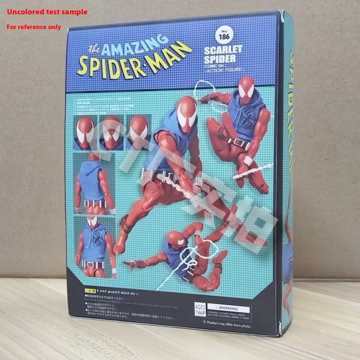 CT Toys Spiderman Mafex 186 Figure Scarlet Spider The Amazing Spider-Man Comic Action Figure KO Model Figurine Kid Toy Gift