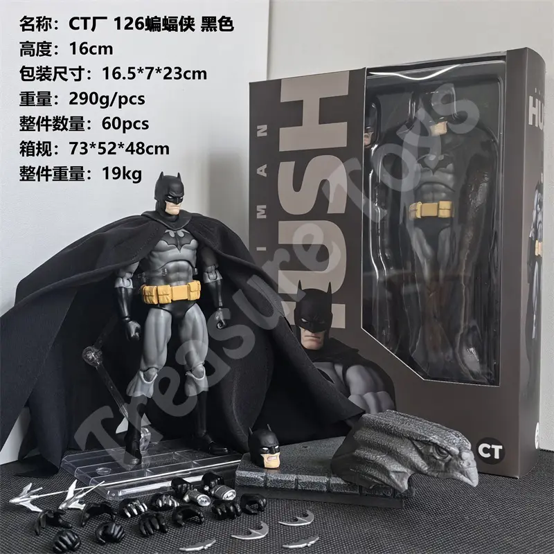 New CT Toys Batman Mafex 126 Figure DC Batman Anime Action Figure Figurine Statue Model Kids Birthday Gifts Toys In Stock