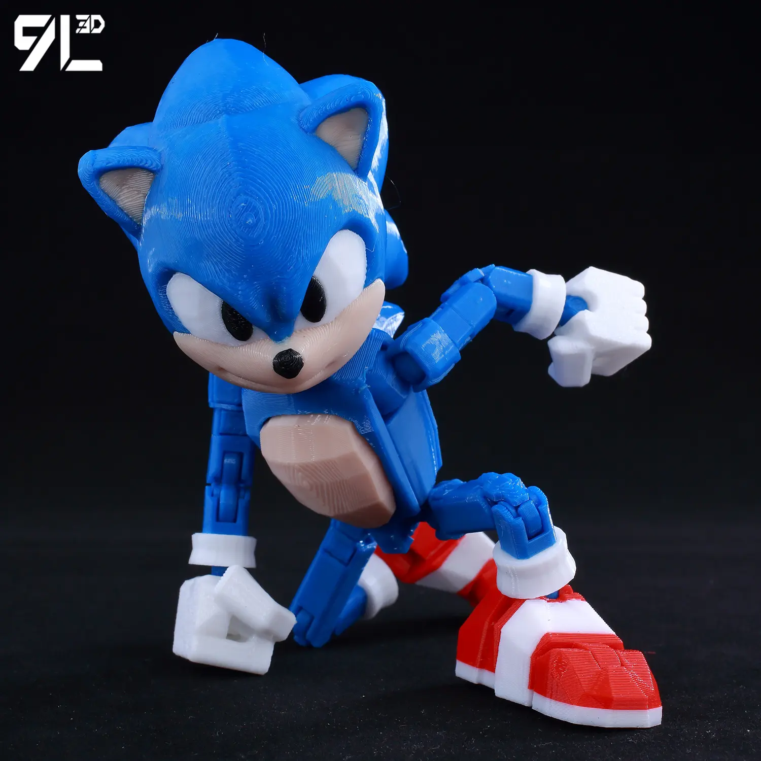 9L3D Lucky13 Figure Dummy13 T13 Anime Action Blue Hedgehog Action Figure - Movable Joints Anime Collectible Toy for Kids Gift