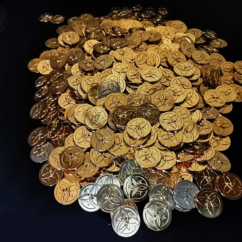 Genshin Impact Mora Coin Action Figures Cosplay Gold Currency Props Collection Decoration Games Figures Mods Coins Kid Toys Gift