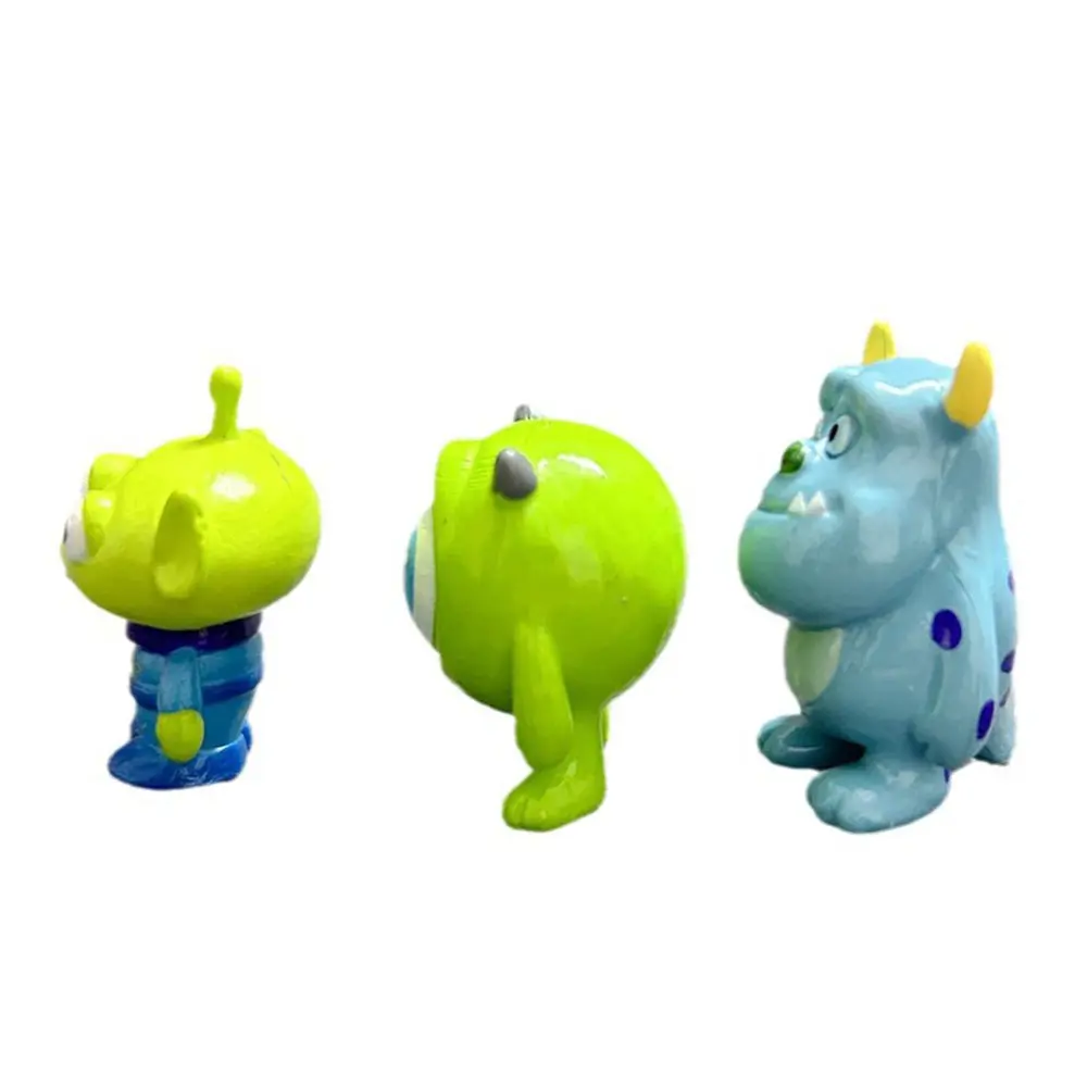 Cute Mike Wazowski Toy Story MrQ Sulley Action Figures Dolls Desktop Decor Three-eyed Boy Hot Toys Car Ornaments Cake Decoration