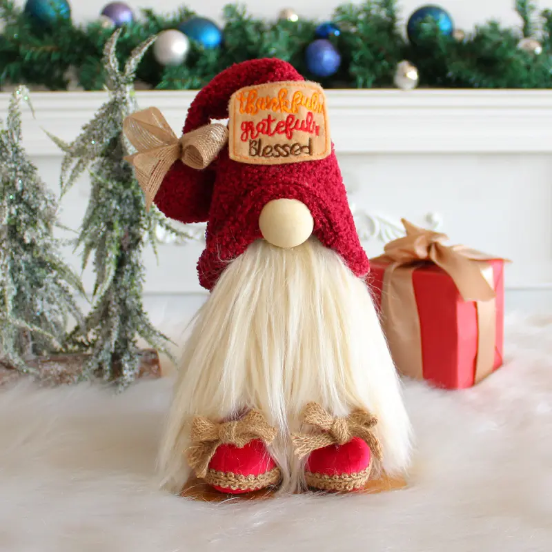 Lovely Faceless Doll Desktop Ornaments Cloth Forest Old Man Doll Decorations Home Decoration Accessories Fairy Garden Christmas