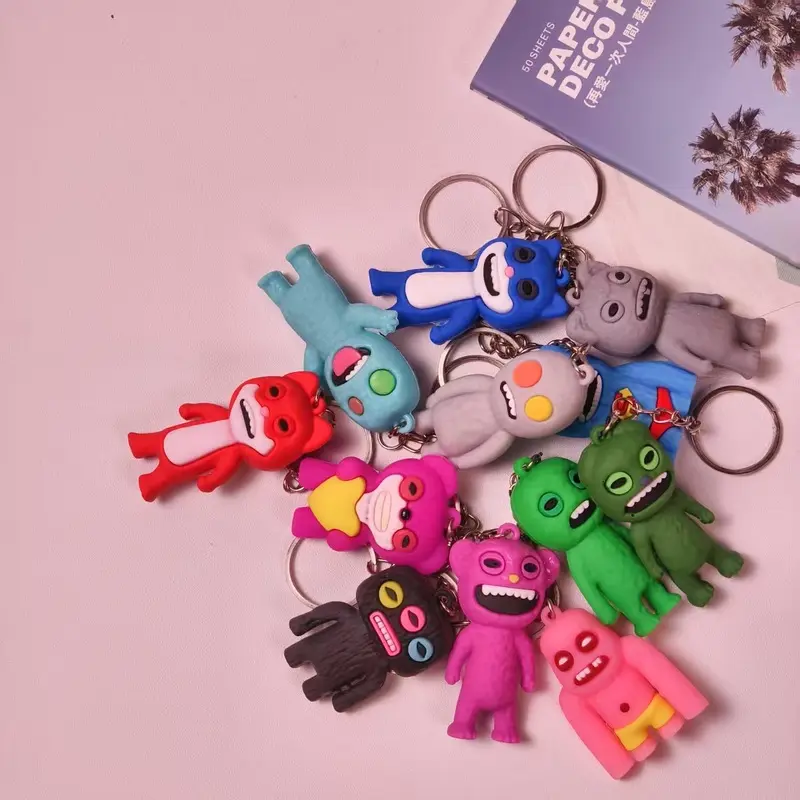 Mini Blind Box Cute Tooth Monster Collectible Figure Backpack Pendant Keychain Children's Toy Gift Trendy Blind Box Toys