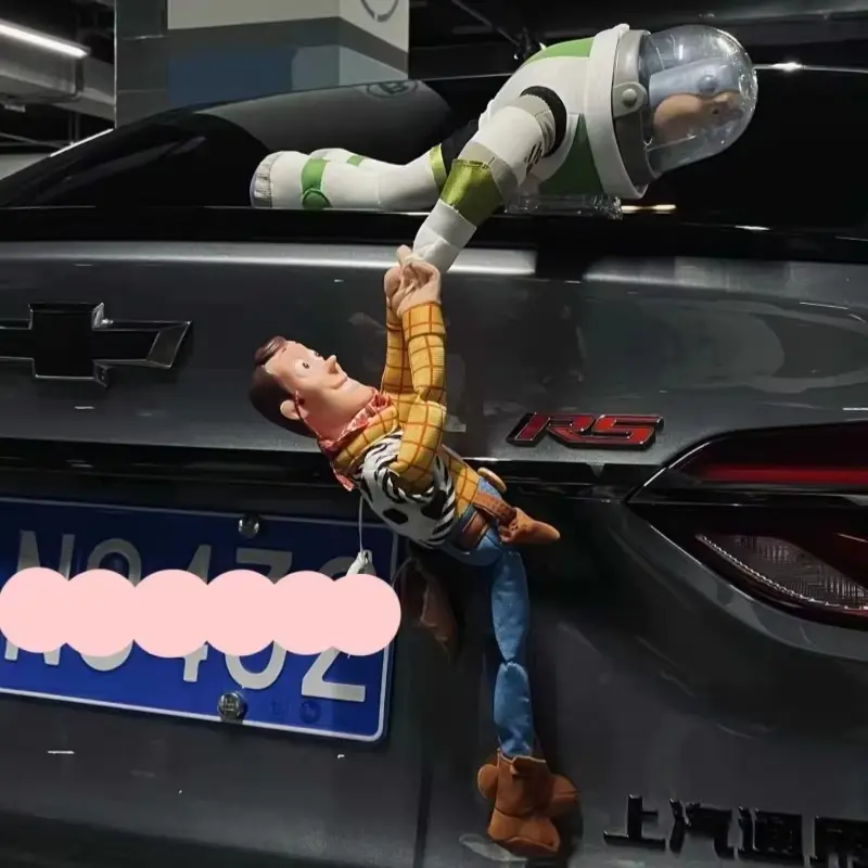 45cm Toy Story Sherif Woody Buzz Lightyear Car Dolls Toys Outside Hang Toys Cute Auto Accessories Car Decoration Doll
