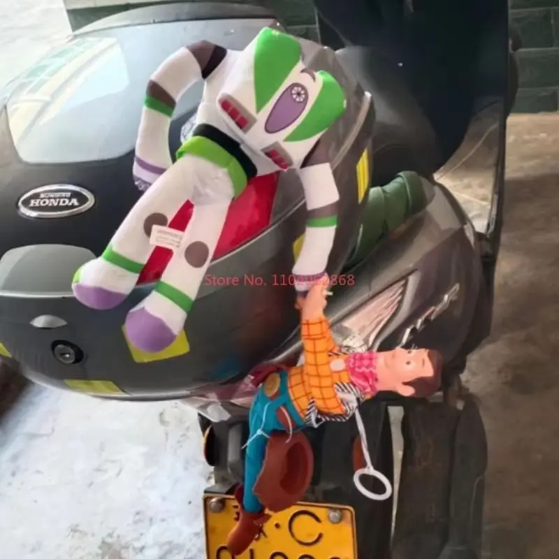45cm Toy Story Sherif Woody Buzz Lightyear Car Dolls Toys Outside Hang Toys Cute Auto Accessories Car Decoration Doll