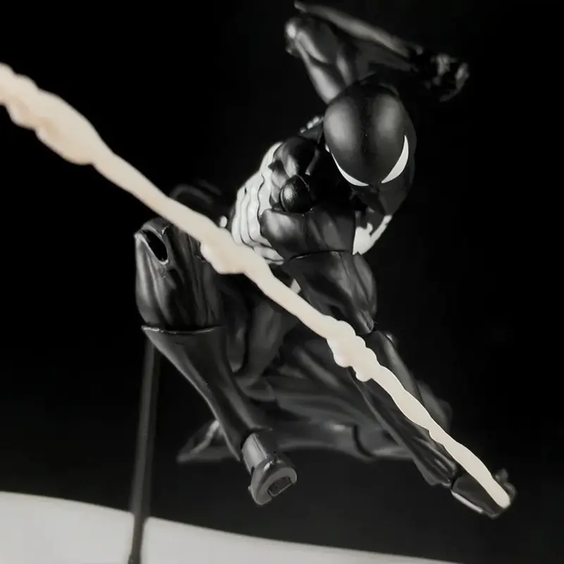 Bandai Mess Toys Black Suit Spiderman Figure Kaine Parker Scarlet Spider Action Figures Anime Symbiote Spider-Man Model Gift