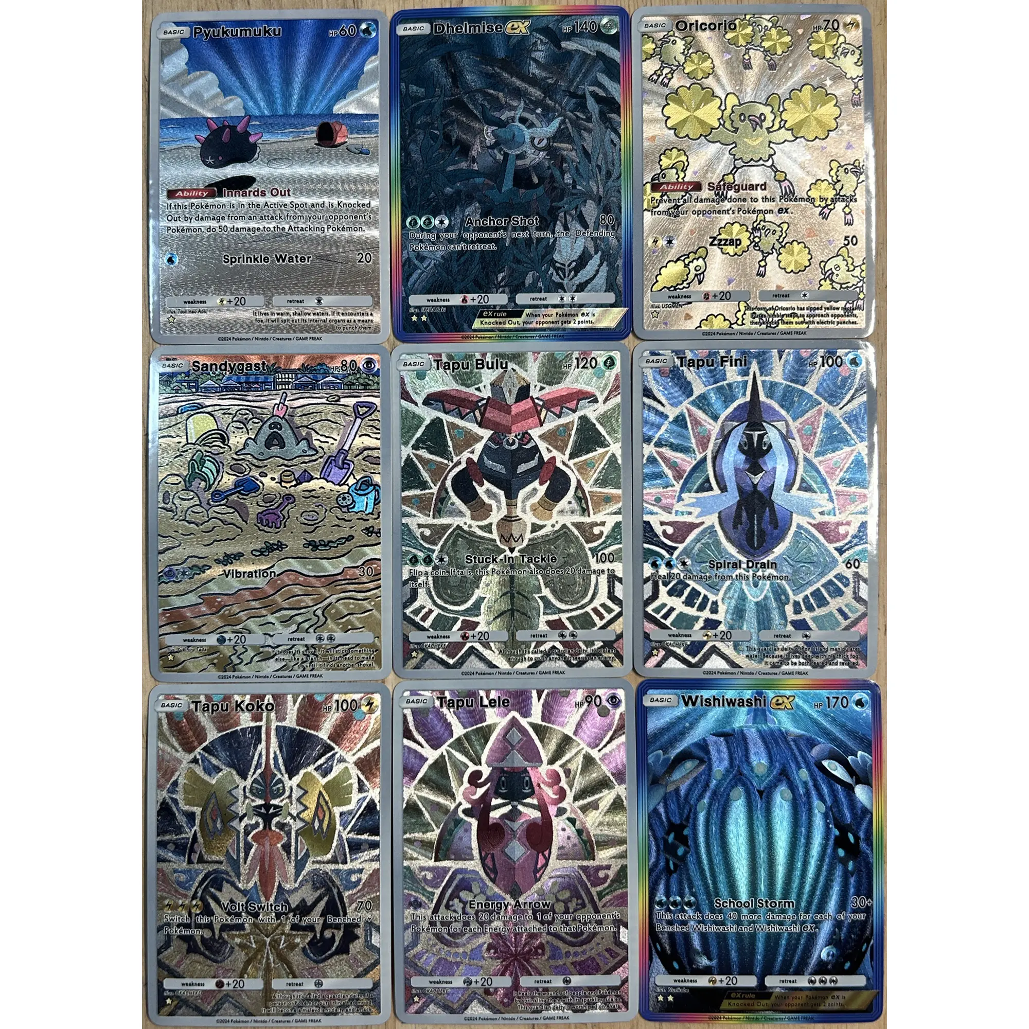 3Pcs/set PTCG Zekrom Reshiram Victini Texture Flash Card Eevee Umbreon Lunala Self Made Classic Game Anime Collection Cards Toy