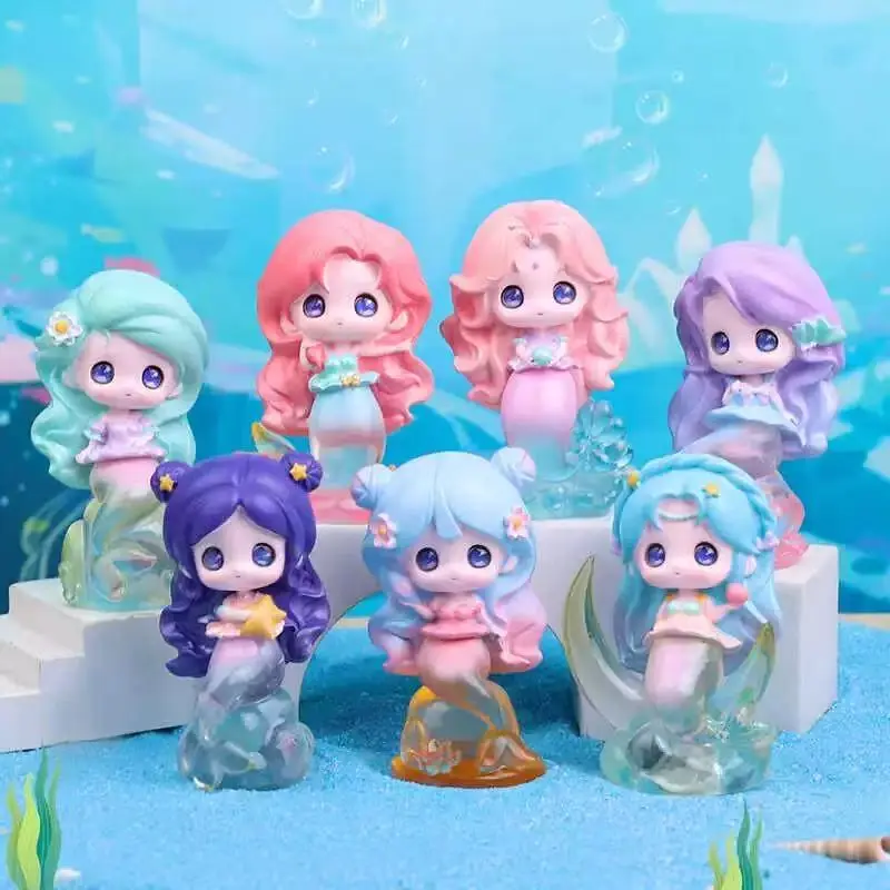 Handmade Mermaid Legend Blind Box Collectible Figurine Trendy Ornament Model Toy Perfect Birthday Gift for Students & Children