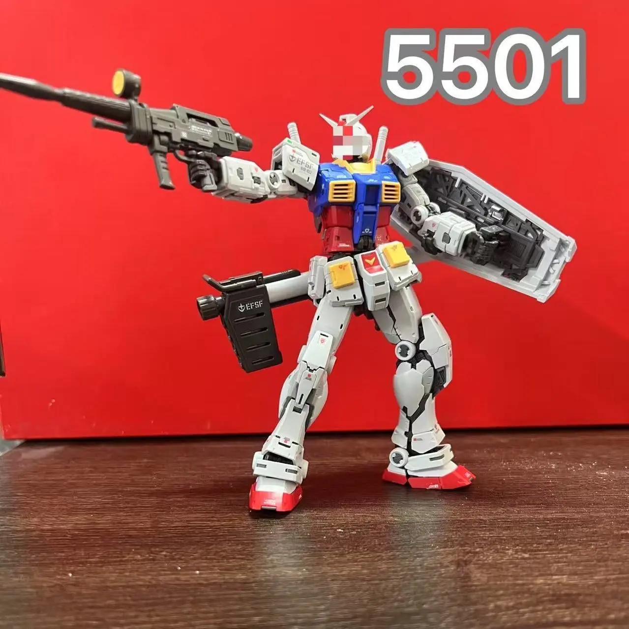 Changlong Model 5501 Rg 1/144 Rx-78-2 Ver 2.0 Assembly Model Kit Action Figure Rx-78-2 Base Restrictions Anime Figurine Toy Gift