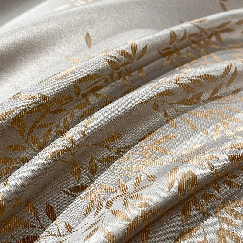 Fashion Silk-Cotton Jacquard Bedding Sets Solid Pure Cotton Nude Sleeping Soft Bedclothes Single Double Size Bed Sheet Set