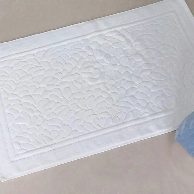 White Cobblestone Thicken Floor Towel For Hotel Home,Foot Bathroom Mat,Cotton Non-slip Water Uptake Bathtub Towels Pebble 50*80