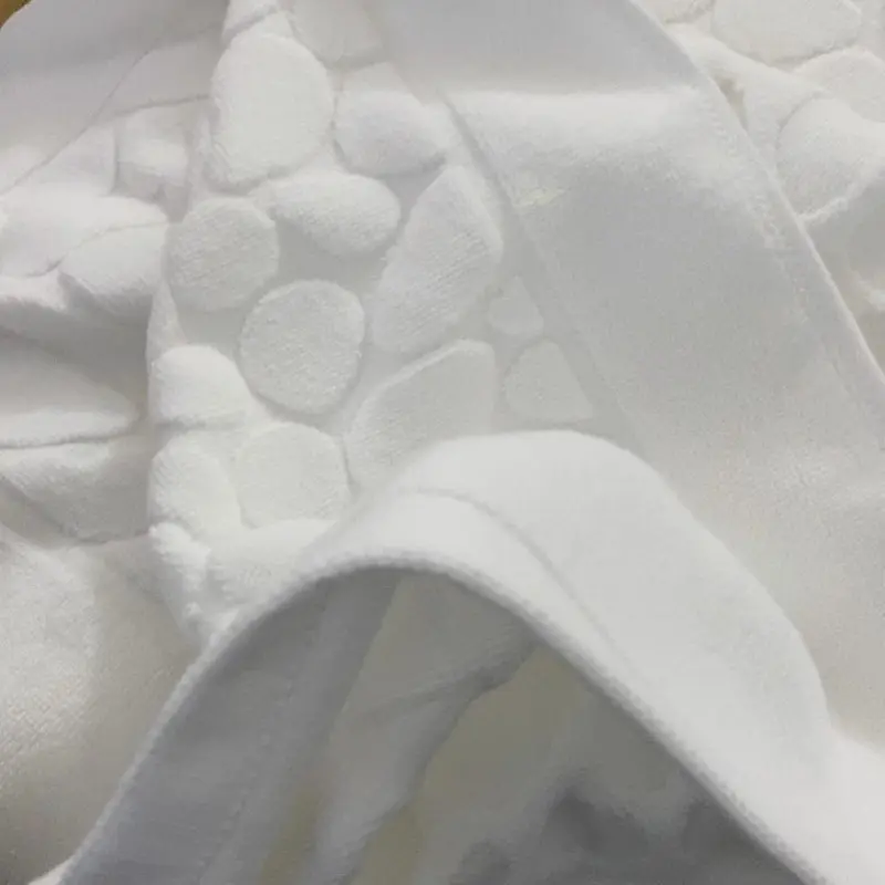 White Cobblestone Thicken Floor Towel For Hotel Home,Foot Bathroom Mat,Cotton Non-slip Water Uptake Bathtub Towels Pebble 50*80