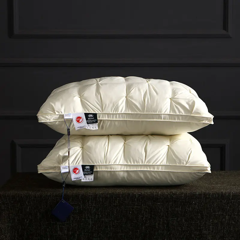 95% Goose Down Pillow for 5-Star Hotel Home,Pure Cotton Pillowcase,3D Bread Bedroom Sleeping Pillow,Adult almohadas 48*74cm