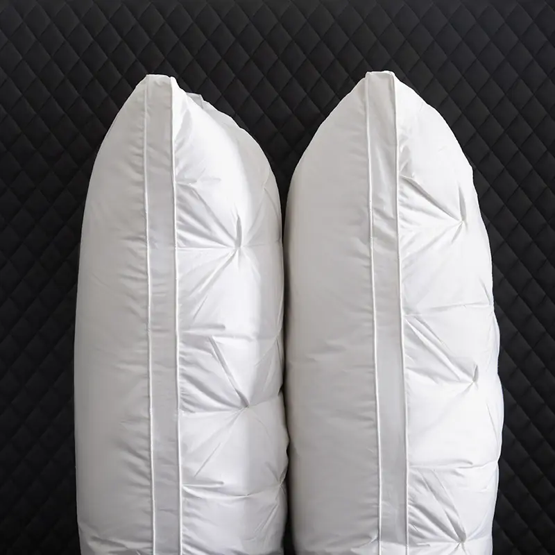 Five-Star Hotel 95% Goose Down Pillo,Pure Cotton Face,3D Bread Pulling Flower Sleeping Pillow Core,Adult Home almohadas 48*74cm