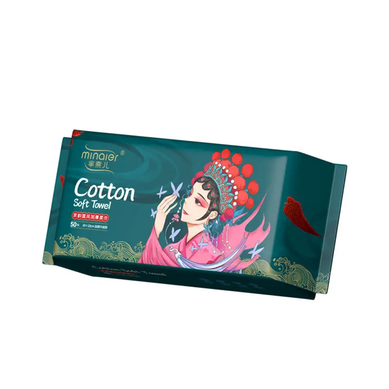 50/100 Pumps Disposable Face Towel Removable Portable Extractable Facial Beauty Salon Make Up Towels Face Wash Wipes 20*20cm