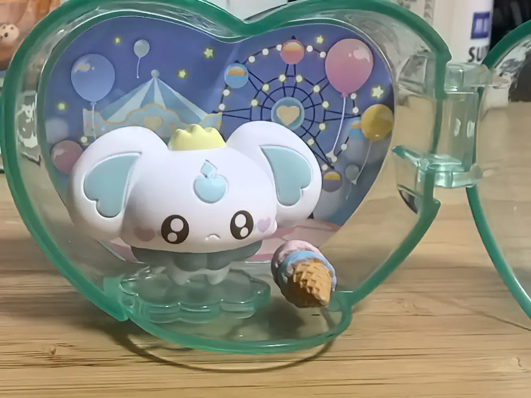 Bandai Pretty Cure! Elf Hut Ornament Gashapon Anime Figure Model Toy Cute Mao Mao Mai Snow Cocoa Pulsator Collectible Ornament