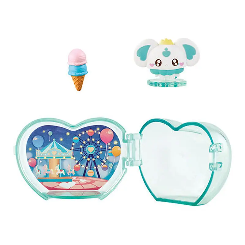 Bandai Pretty Cure! Elf Hut Ornament Gashapon Anime Figure Model Toy Cute Mao Mao Mai Snow Cocoa Pulsator Collectible Ornament