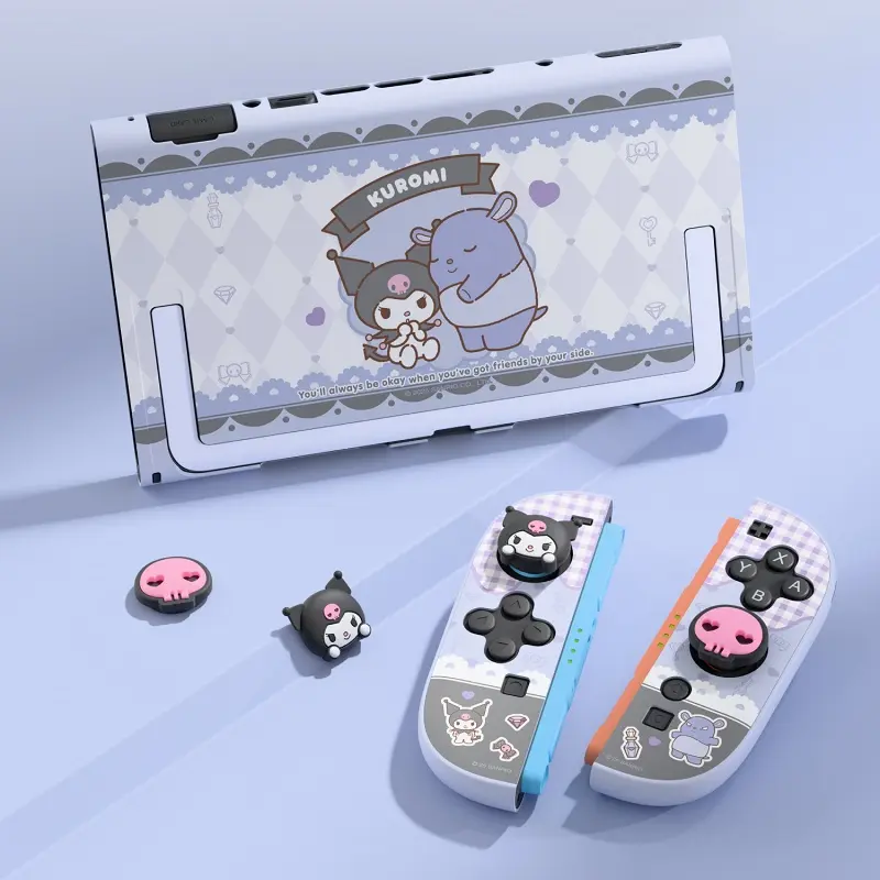 Original Wanted Switch 2 Protective Case Plug In Base Ns2 Protective Case Hello Kitty Kuromi Cinnamoroll Game Peripherals Gift