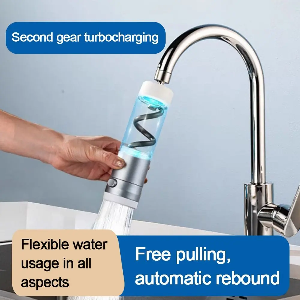 Anti-splash Kitchen Faucet Nozzle 2-Mode Adjustable Water Saving Sprayer Nozzle 360°Rotation Tap Spray Water Outlet Taps