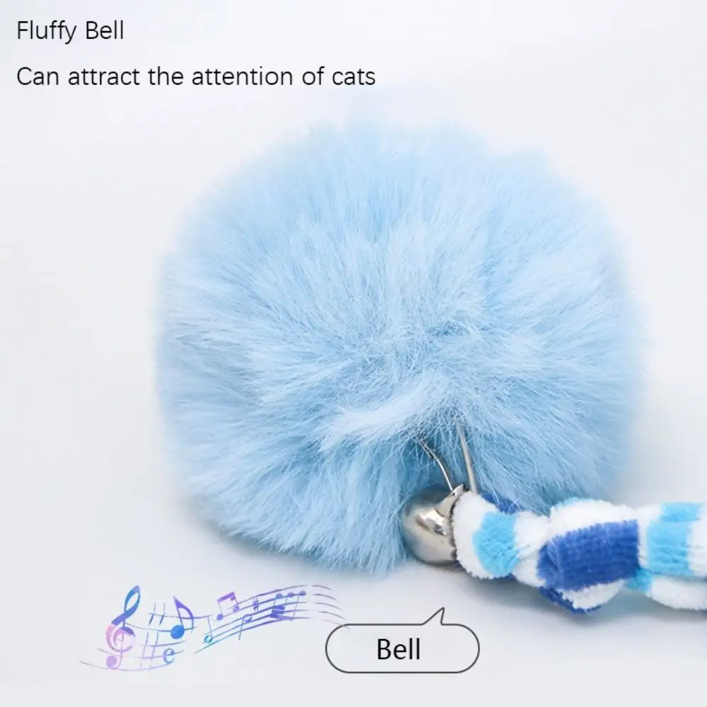 Sucker Rope Cat Toys With Bell Bite Resistant Bouncy Plush Ball Cat Toy Cat Playing Interactive Relieve Boredom