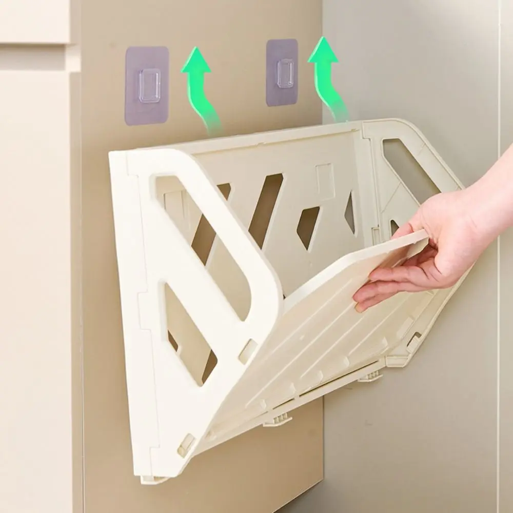 Simple Foldable Wall Mounted Slipper Rack Multifunctional Punch Free Home Entrance Storage Durable Space-saving Shoe Shelves