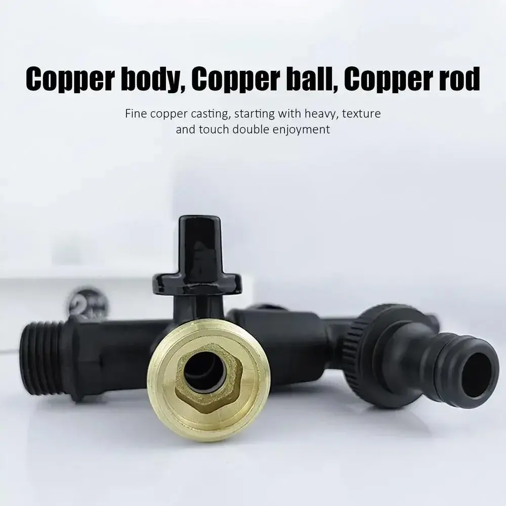All Copper Tap Water Faucet 4/6/8 Points Garden Irrigation Water Splitter Connector One Into One Out Thread Tank Tap Connector