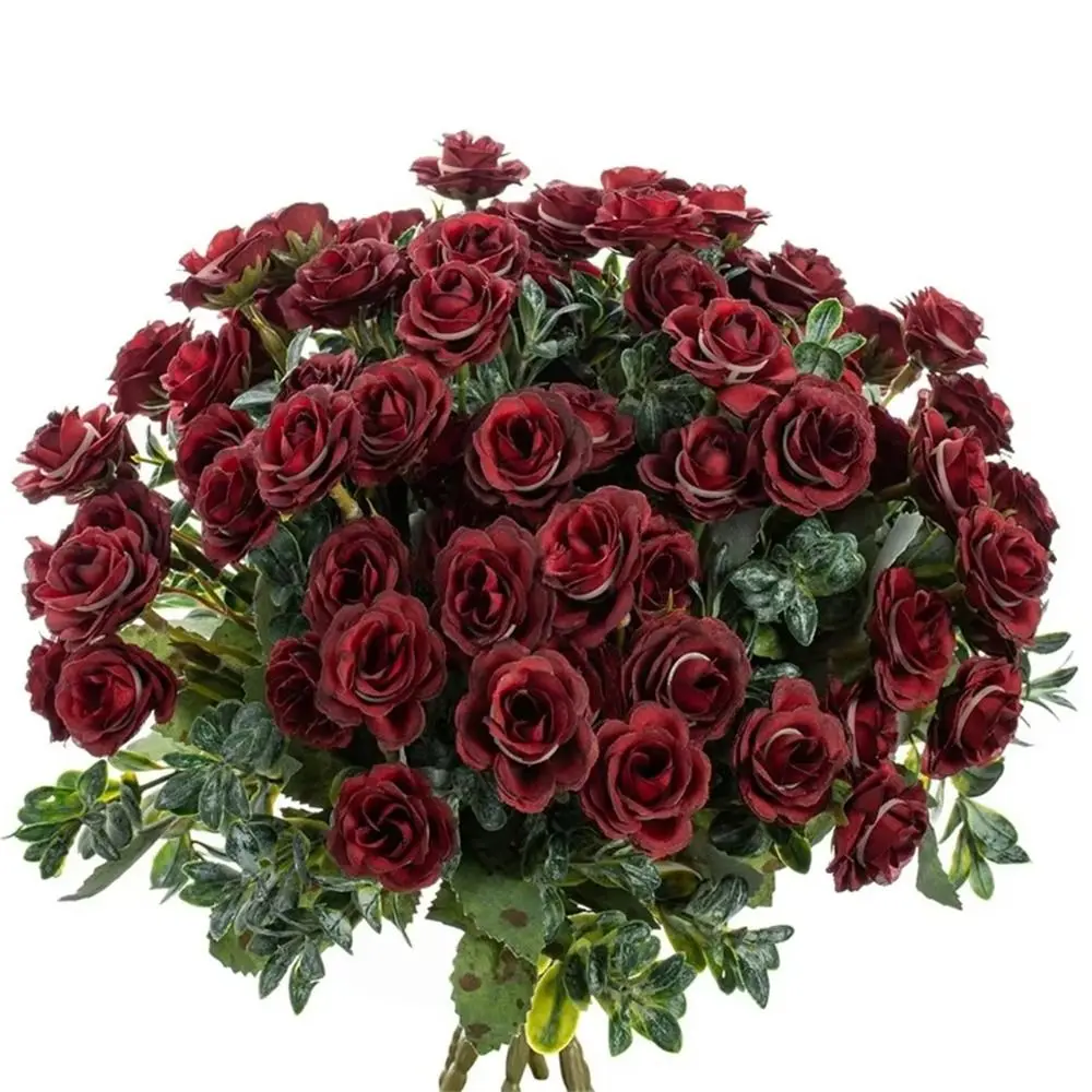 Fashion Silk Artificial Flower 13 Head Arrangements DIY Wedding Flowers Artificial Roses Flower Festival Celebration