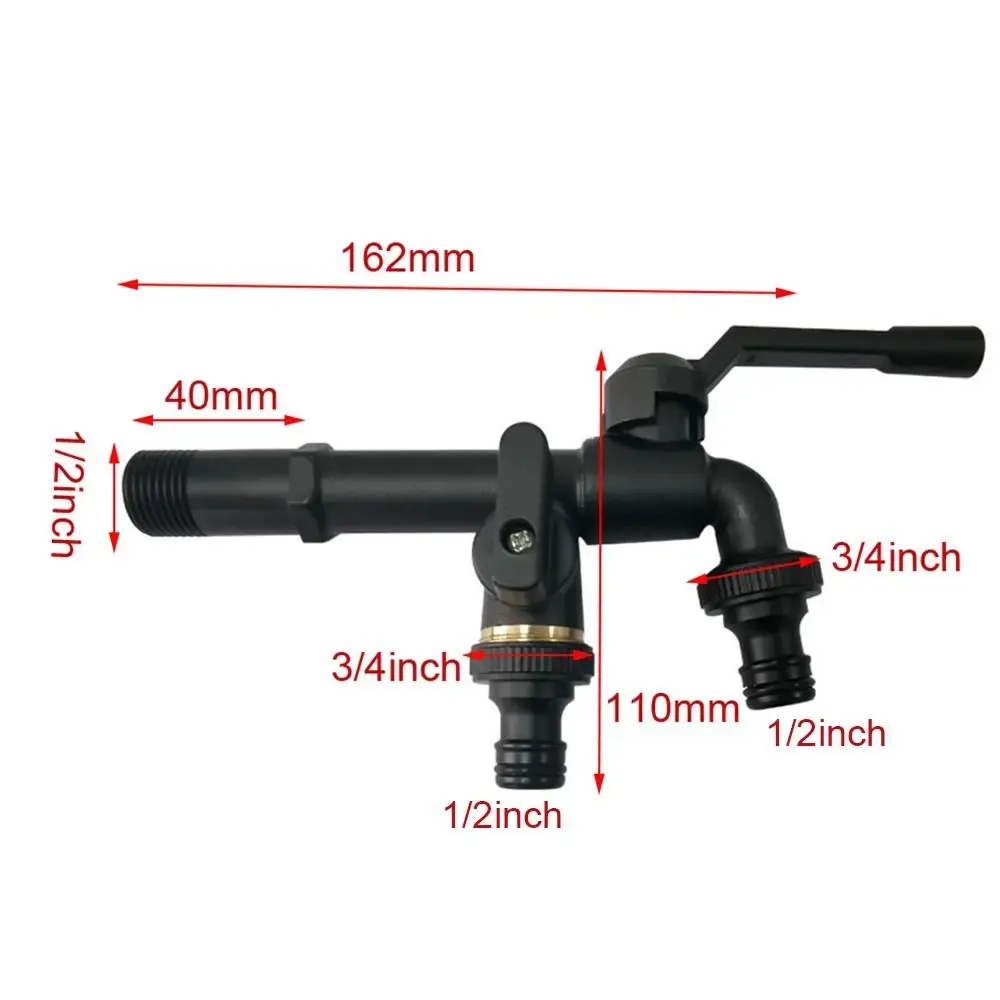 All Copper Tap Water Faucet 4/6/8 Points Garden Irrigation Water Splitter Connector One Into One Out Thread Tank Tap Connector