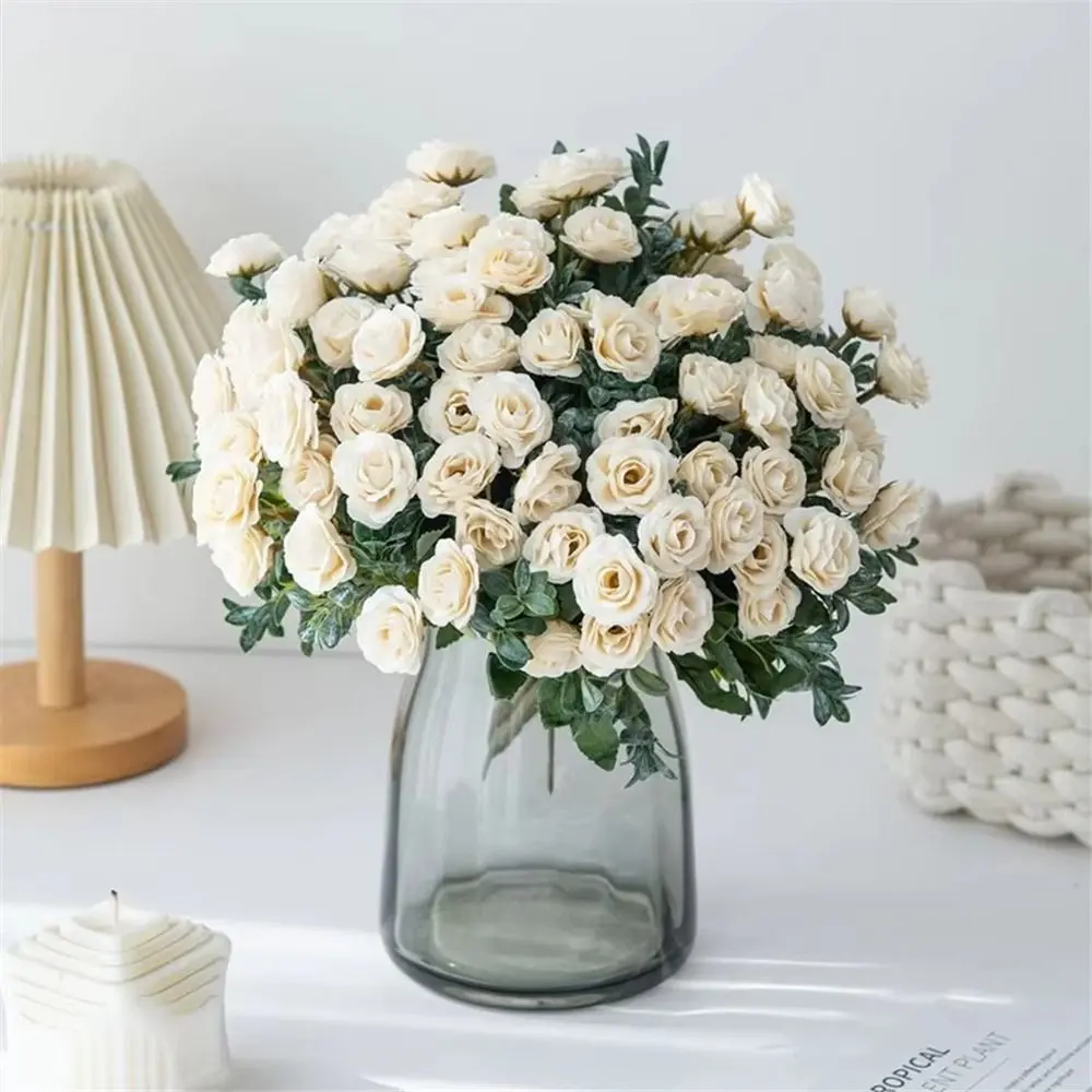 Fashion Silk Artificial Flower 13 Head Arrangements DIY Wedding Flowers Artificial Roses Flower Festival Celebration