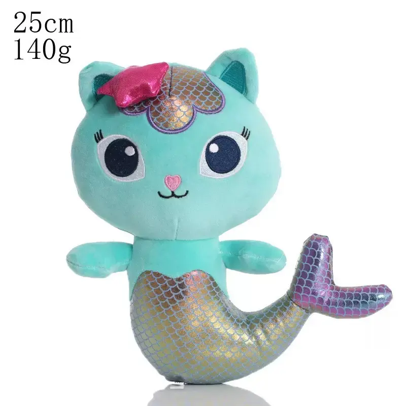 Animals Plush Gabby Dollhouse Lovely Plush Gaby Toy Plush House Cat Doll Cartoon Stuffed Animals Mermaid Cat Plushie Dolls Kids