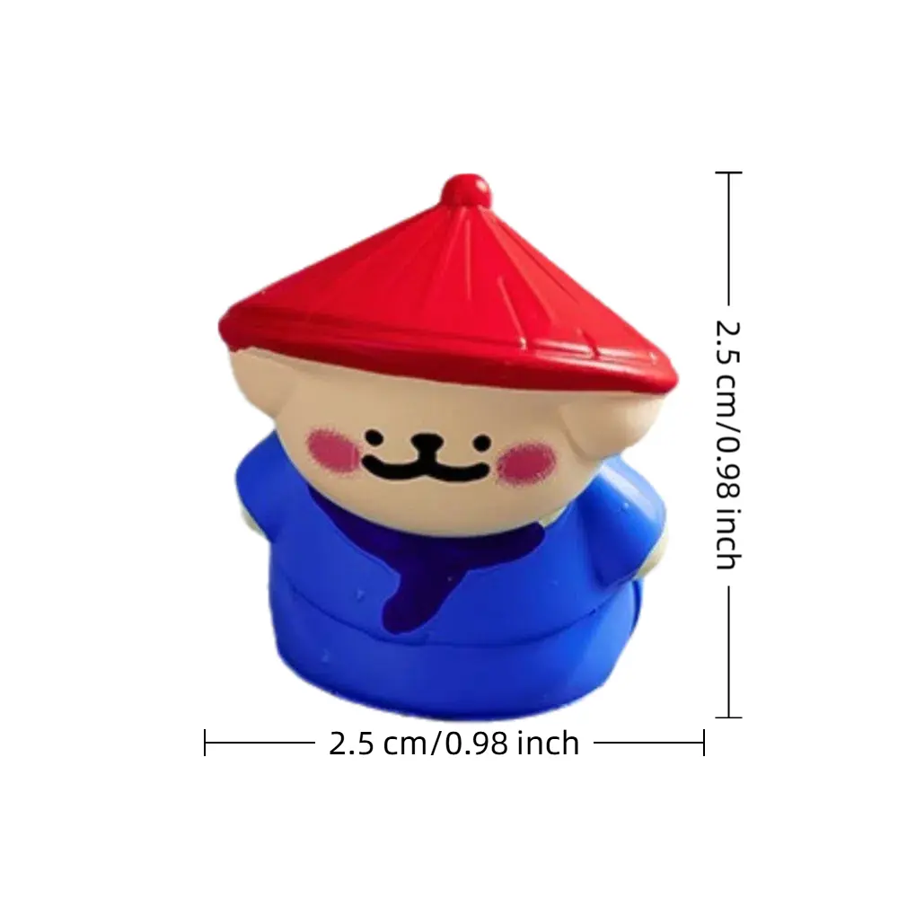 1/3/5/6pcs Emperor Desktop Ornament Handmade Craft Desktop Display Miniature Ornament Mini Resin Puppy Dog Figurine